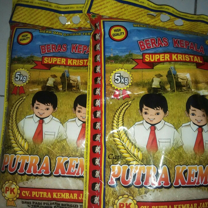 Beras Kepala Super Kristal Putra Kembar Premium 5KG