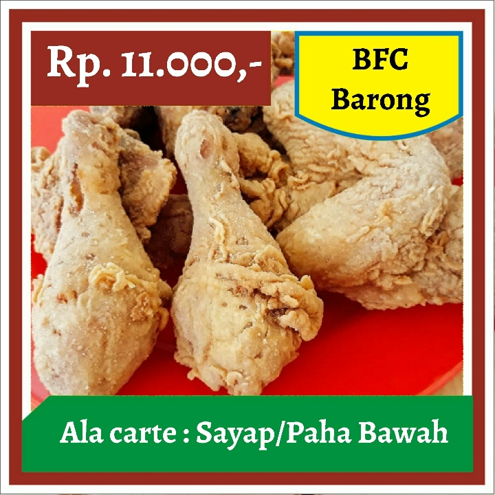 BFC-Ala Carte Sayap atau Paha Bawah