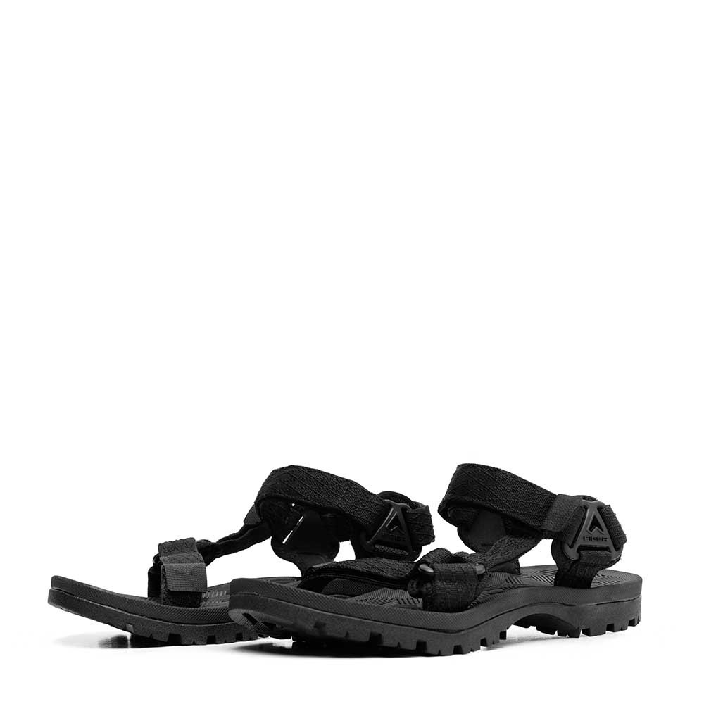 BHARDEV ROLL STRAP SOLE BLK SANDALS