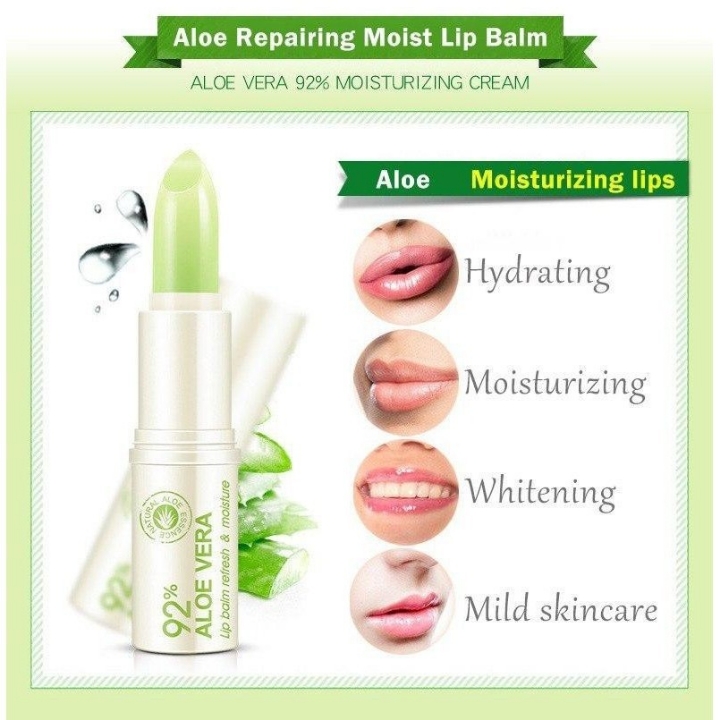 BIOAQUA ALOE VERA MOISTURIZING  HYDRATING REPAIR LIP BALM 2