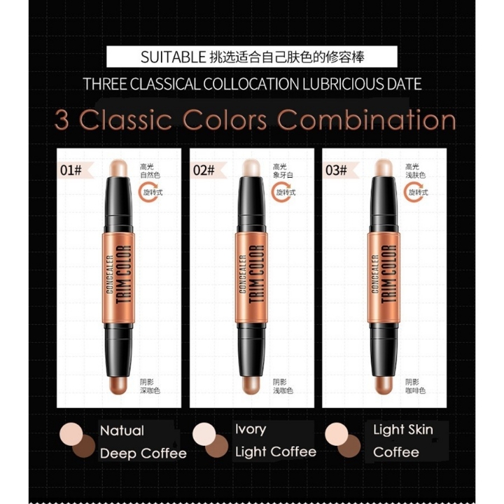 BIOAQUA CONCEALER TRIM COLOR STICK 2