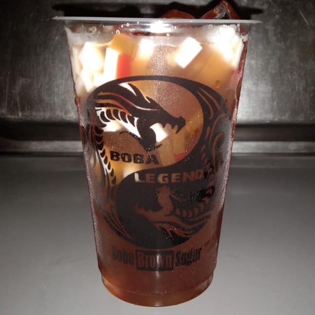 BLACK TEA RAINBOW JELLY BOBA LEGEND