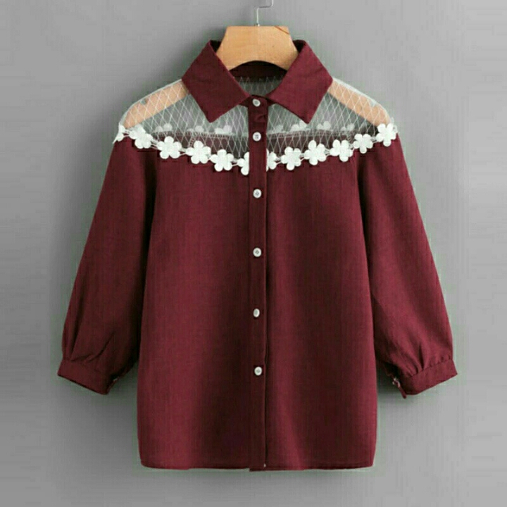 BLOUSE RENDA MAROON