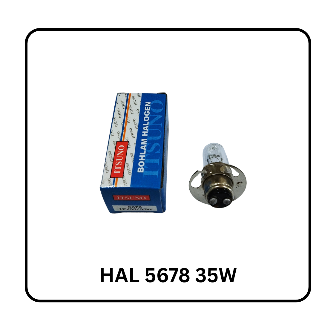 BOHLAM HALOGEN LAMPU DEPAN 5678 35W RX-KING