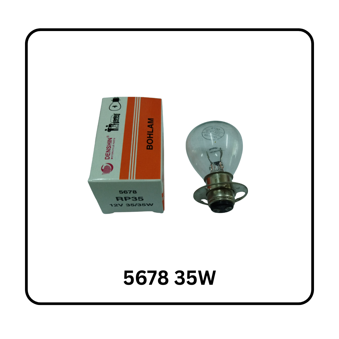 BOHLAM LAMPU DEPAN 5628 35W RX KING