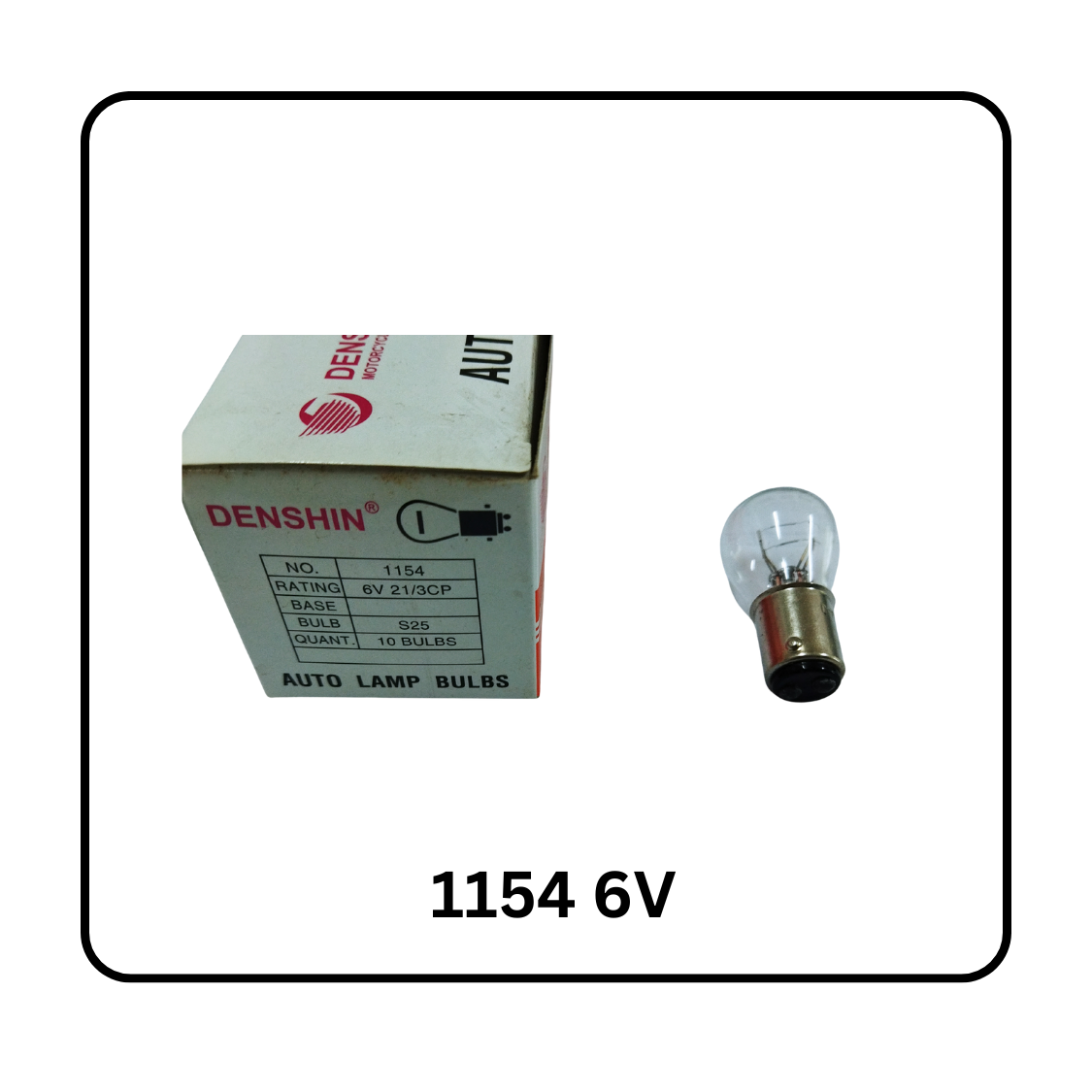 BOHLAM LAMPU STOP 1154 6V MOTOR LAMA