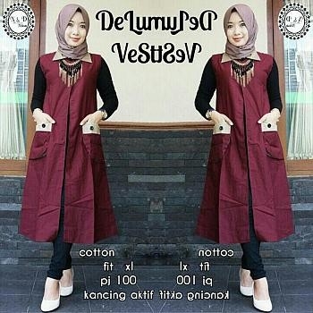 BON - New vest deluna maroon 