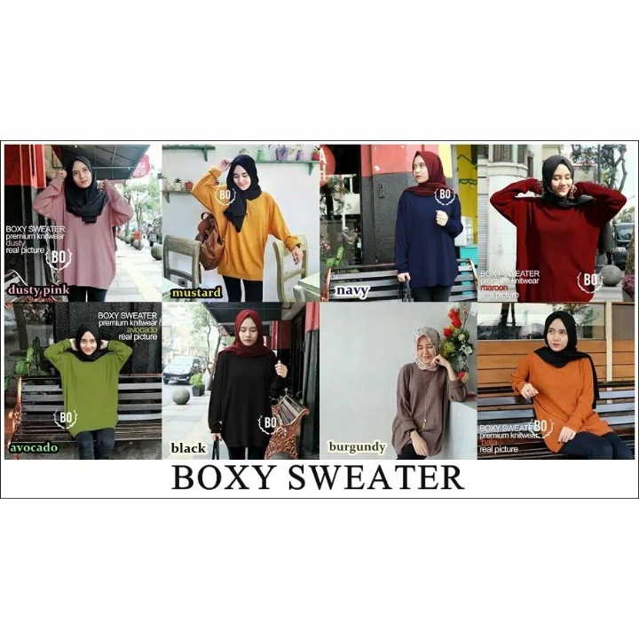BOXY SWEATER PREMIUM JUMBO BAJU RAJUT 2