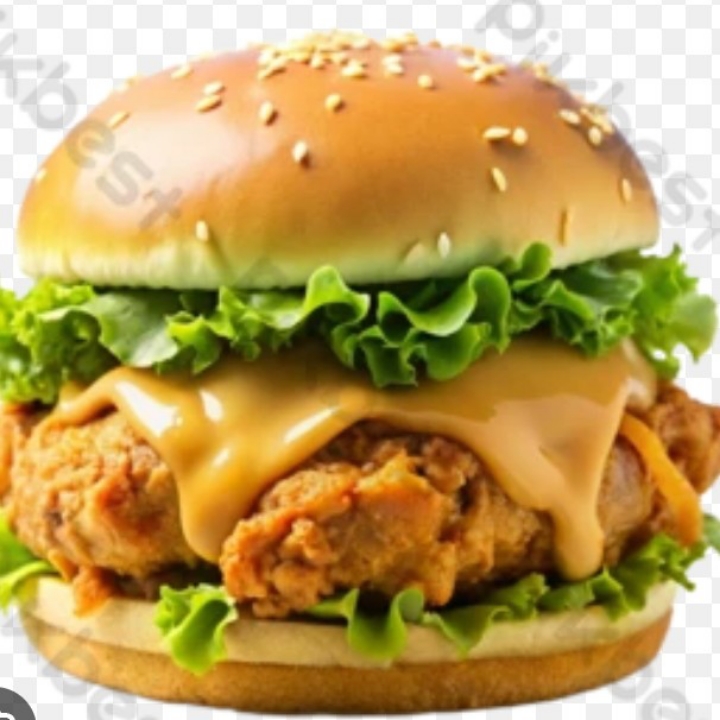 BURGER DAGING AYAM KEJU TELUR