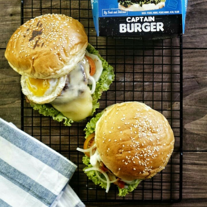 Burger Daging Giling - CAPTAIN BURGER