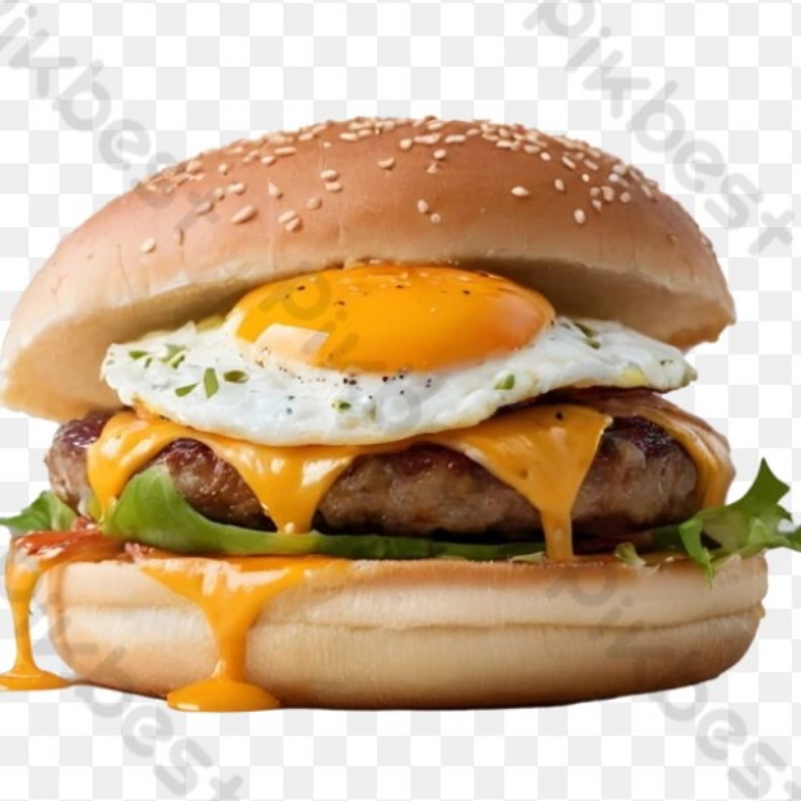 BURGER DAGING SAPI TELUR