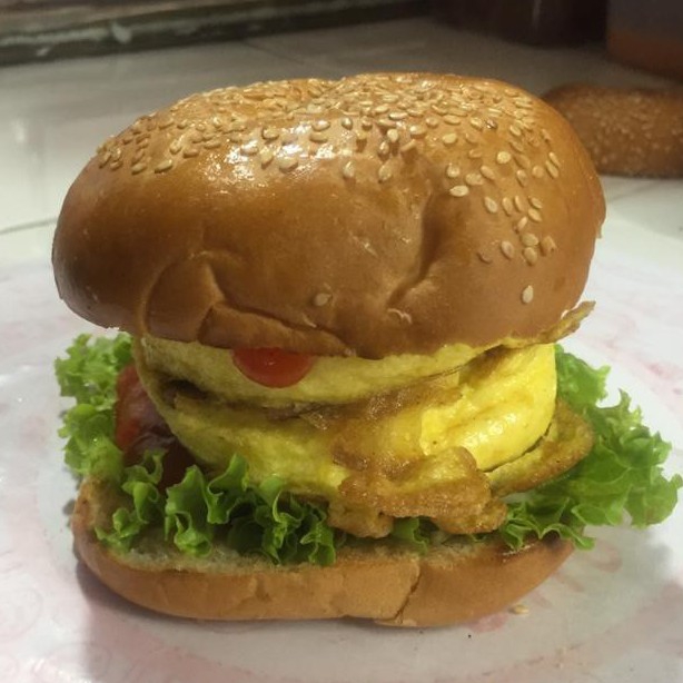 BURGER DOUBLE TELUR