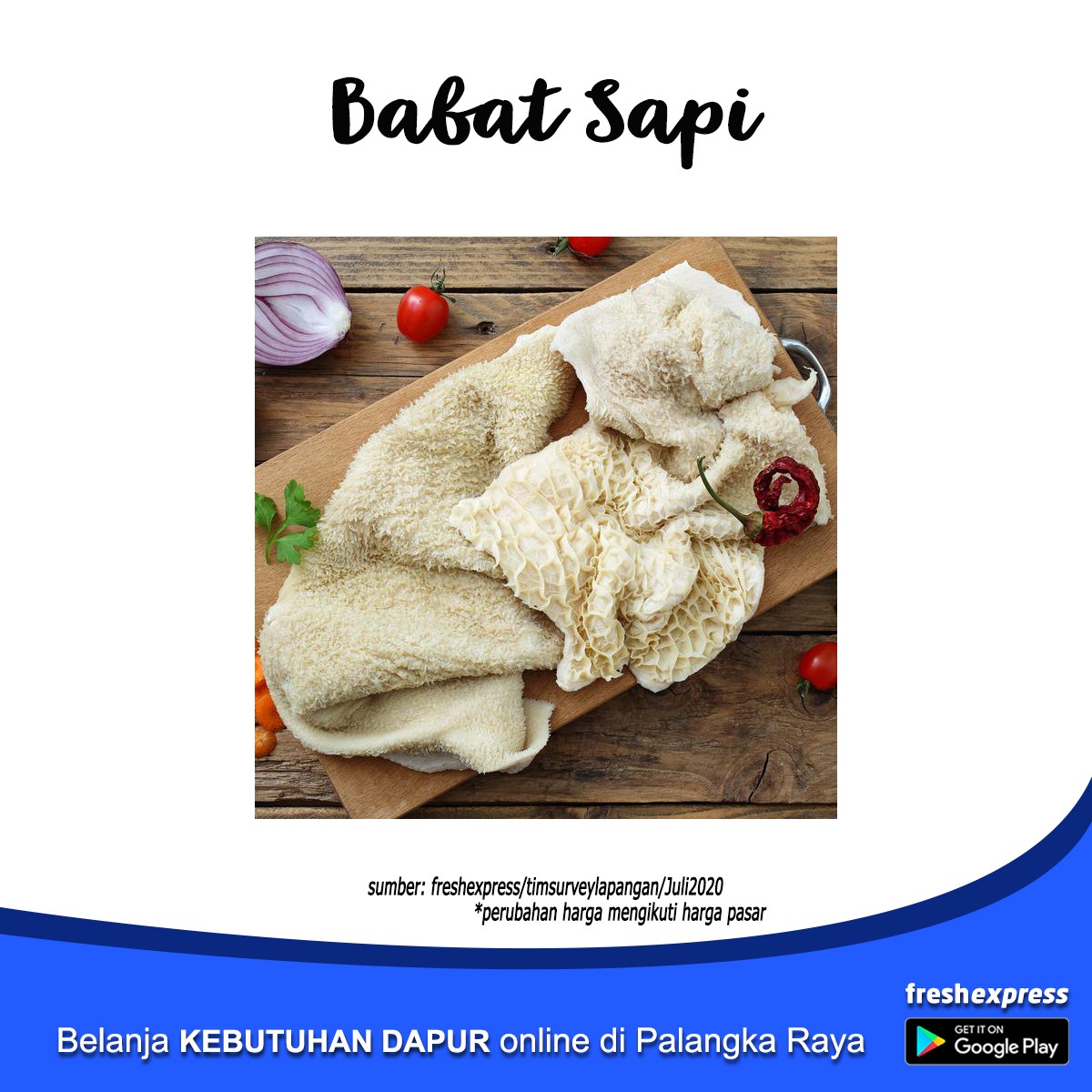 Babat Sapi 1 Kg