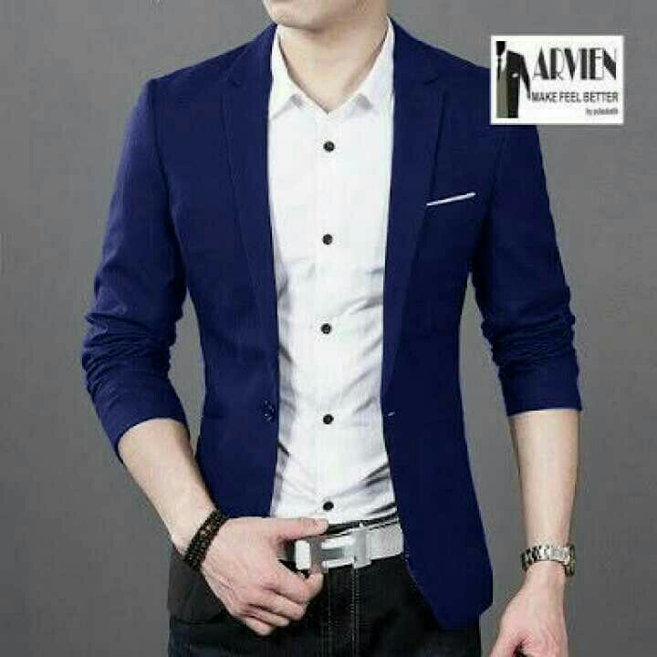 Baju Atasan Pria Blazer Arvien Navy