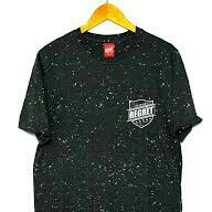 Baju Distro Regret Hitam-Biru 