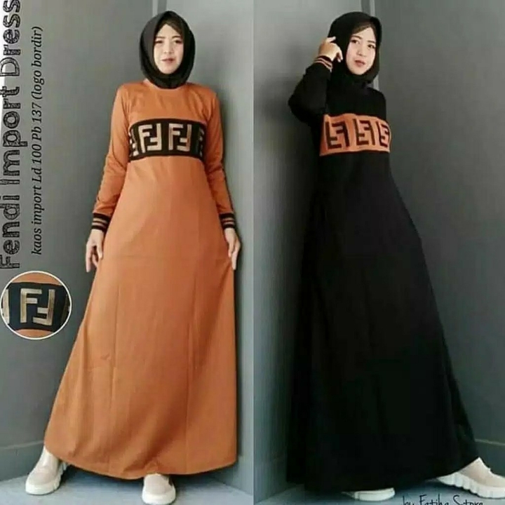 Baju Gamis Maxi Termurah Fendi Dress