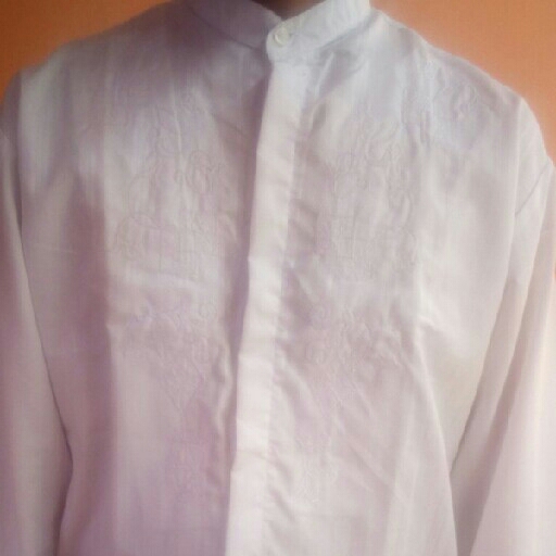 Baju Koko Lengan Panjang Putih