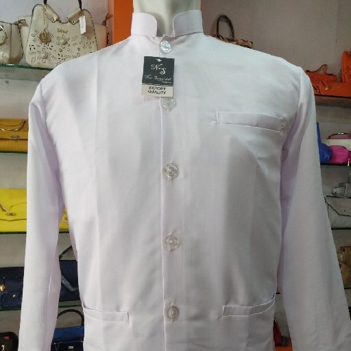 Baju Koko Putih Polos