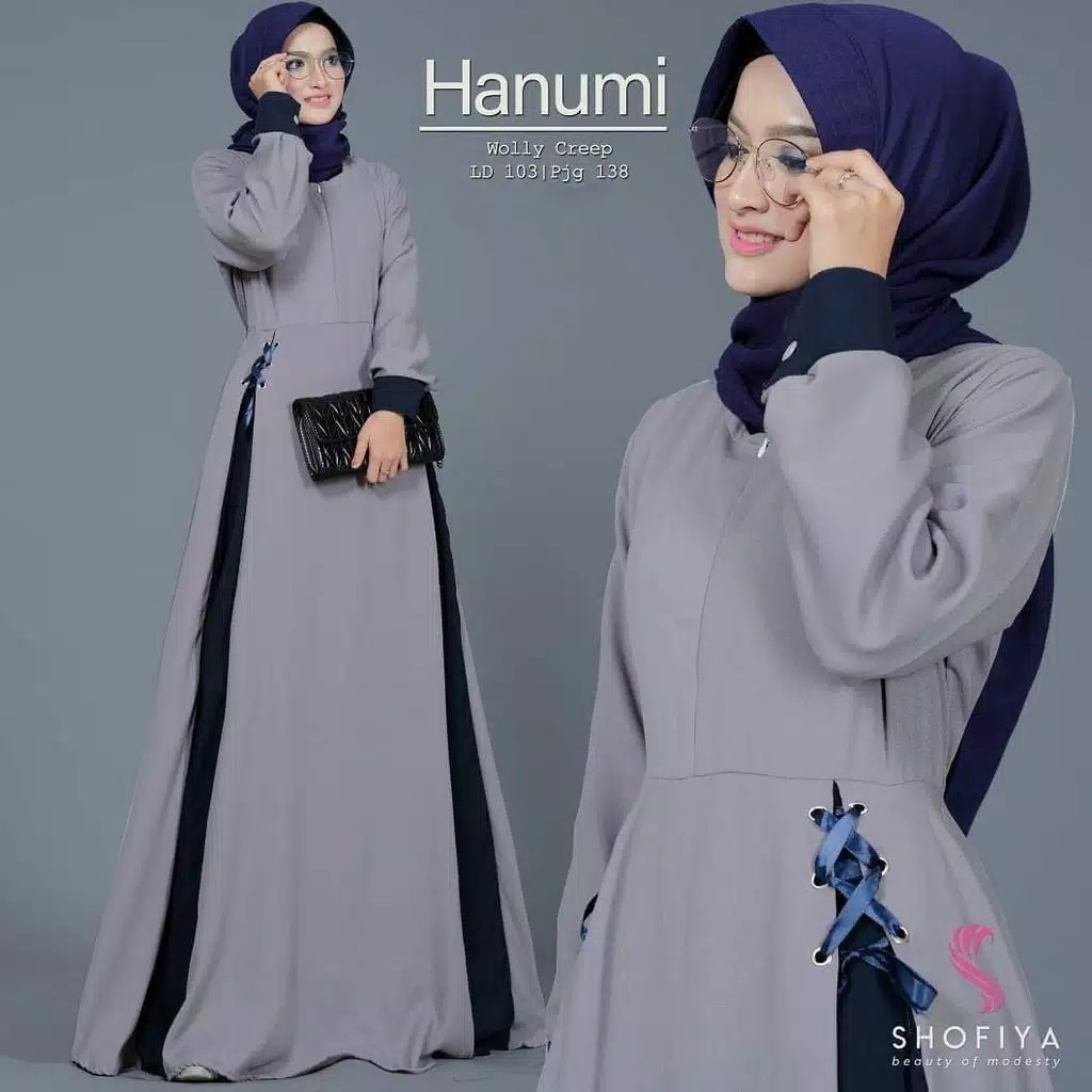 Baju Muslim  Baju Gamis  Dress Muslim Wanita  Hanumi Dress 3