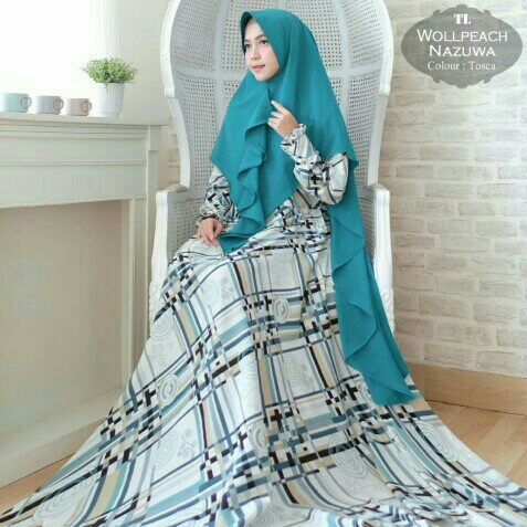 Baju Muslim Gamis Syari Wollpeach Nazuwa