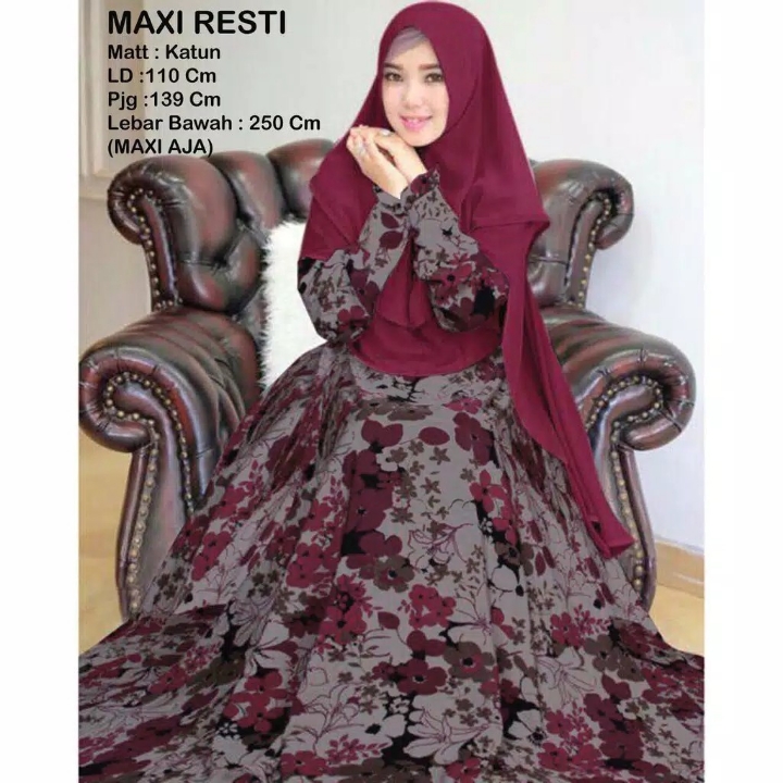 Baju Official Shop - BARANG ASLI  maxi RESTI gamis syari