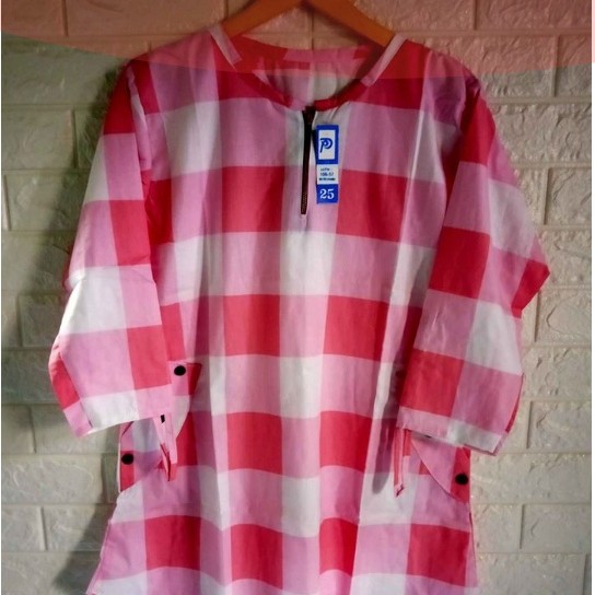 Baju Tunik Motif Kotak