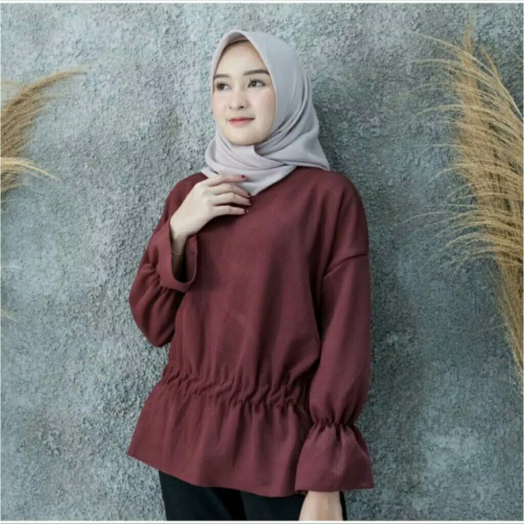 Simple top Baju Blouse Wanita