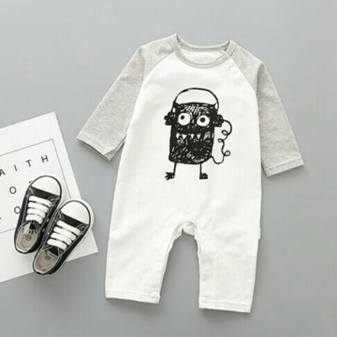 Baju ketat lengan panjang bayi 2