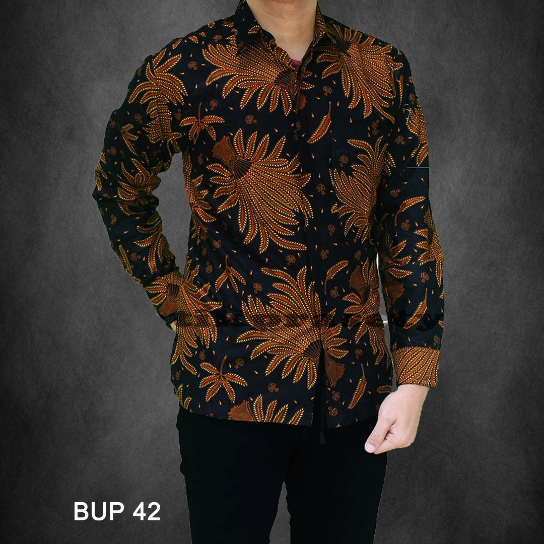 Baju Batik Pria Lengan Panjang Motif Terbaru Kusuma