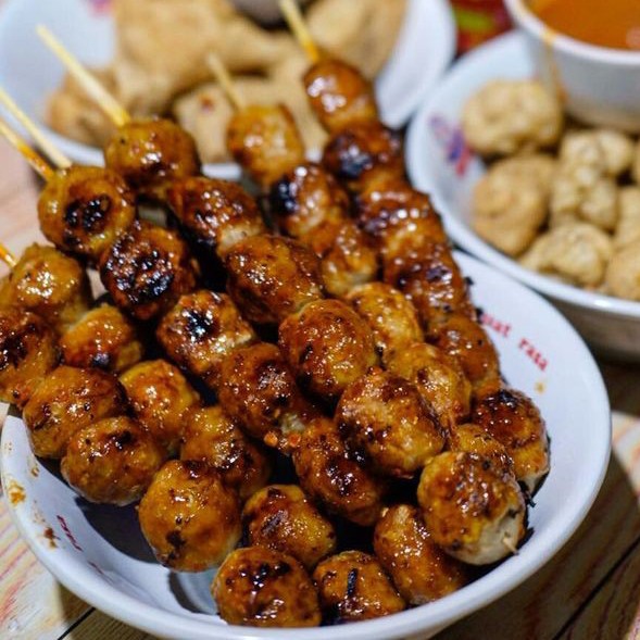 Bakso Bakar Isi Telur Puyuh