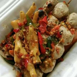 Bakso Bakar Sambel Ceker