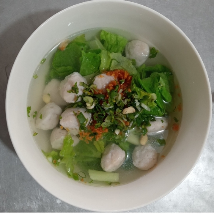 Bakso Ikan Polos Mie Kuning
