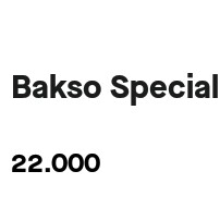 Bakso Special