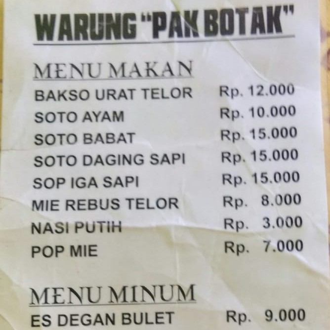 Bakso Urat Telor Campur