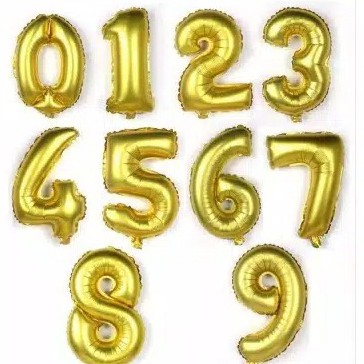 Balon Foil Angka 3