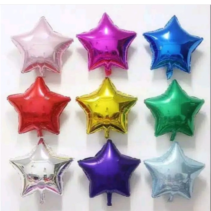 Balon Foil Bintang Ukuran Sedang