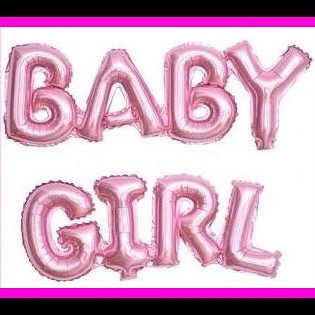 Balon Foil Huruf Baby Girl Dan Boy 3