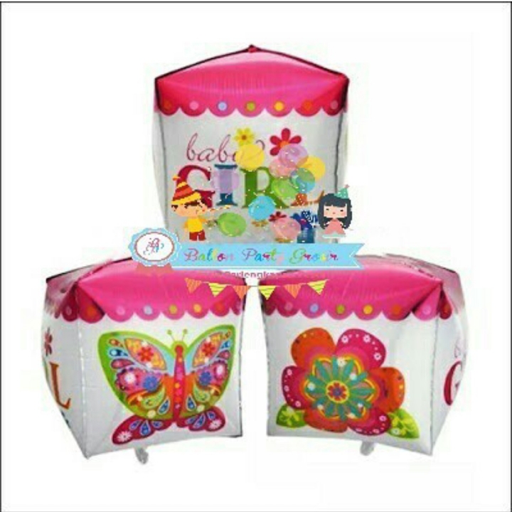 Balon Foil Kubus Baby Boy Dan Baby Girl Jumbo 2