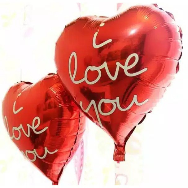Balon Foil Love I Love You Size Sedang