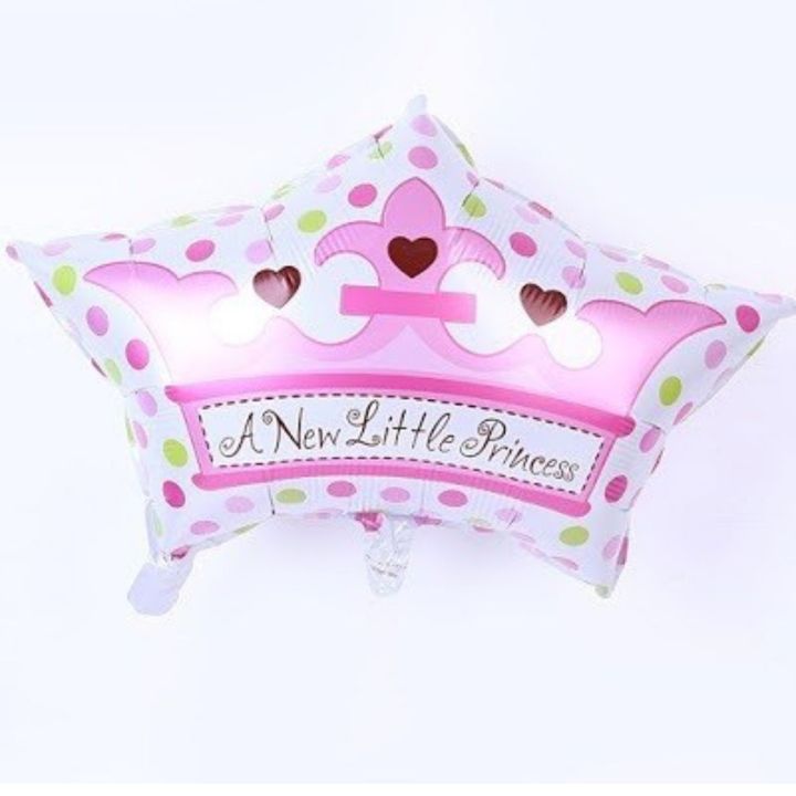 Balon Foil Mahkota A New Little Princess And Little Prince