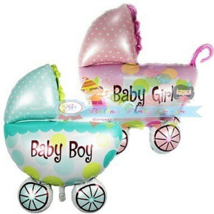 Balon Foil Stroller Baby Size Besar 2