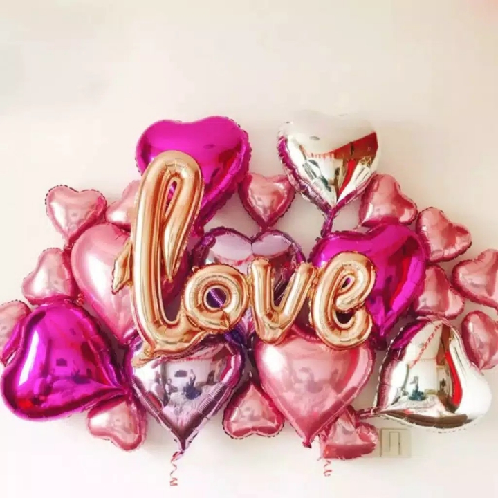 Balon Foil Tulisan Love 2