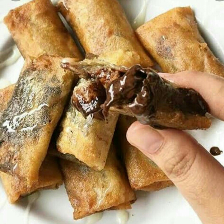Banana Choco Lumer Topping Cokelat Kacang