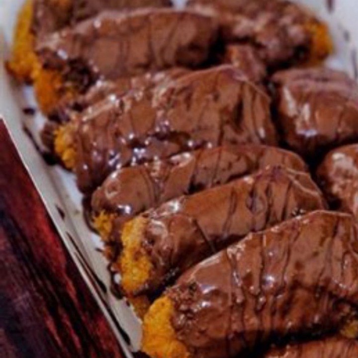 Banana Crispy Toping Coklat