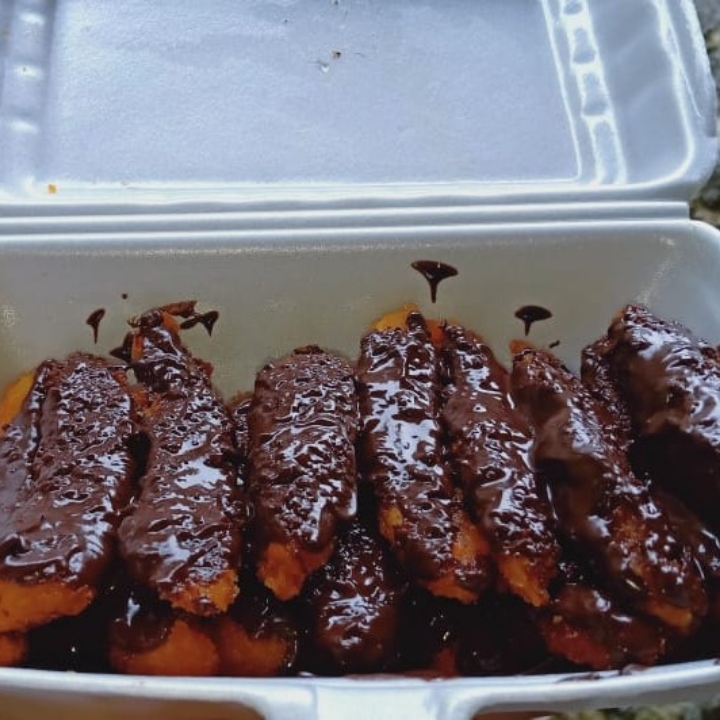 Banana Nugget Topping Coklat