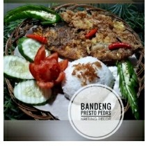 Bandeng Presto Pedas Keriting Telor Lalapan