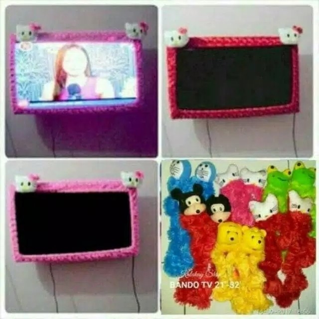 Bando Tv LcdLed Karakter Bulu Bahan Rasfur Murah Meriahhh