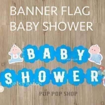 Banner Baby Shower Warna Biru