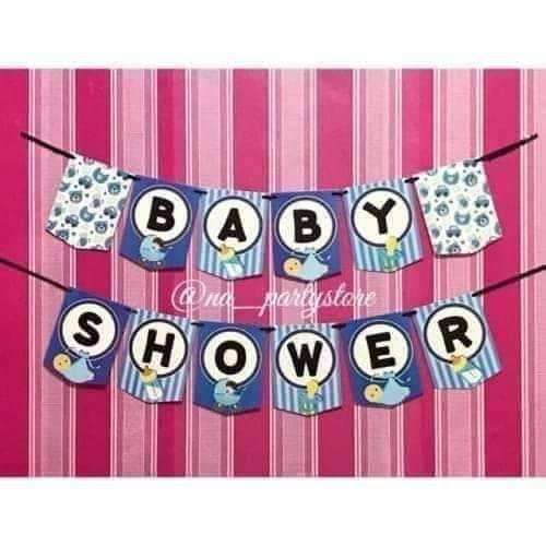 Banner Baby Shower Warna Biru