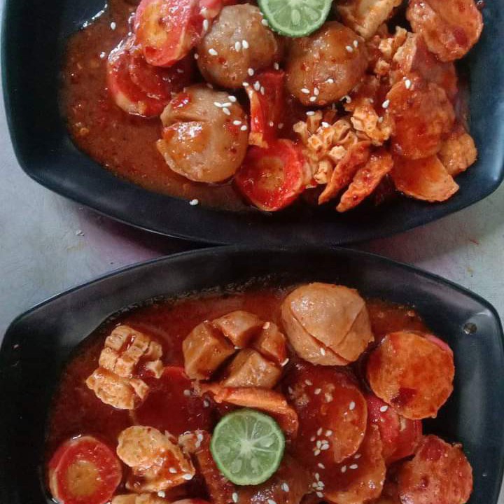 Baso Cumi Pedas Manis